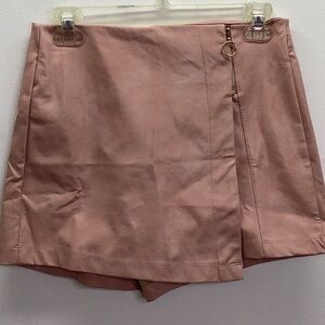 Story On Pink Size Small Mini Skort With Front Zipper. New With Tags